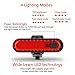 Bike Tail Light Rechargeable 2 Pack, Rear Red Bike Light for Night Riding, Back Bicycle Taillights with Great Battery Life, Easy to Install On Any Bike Trailer or Helmet