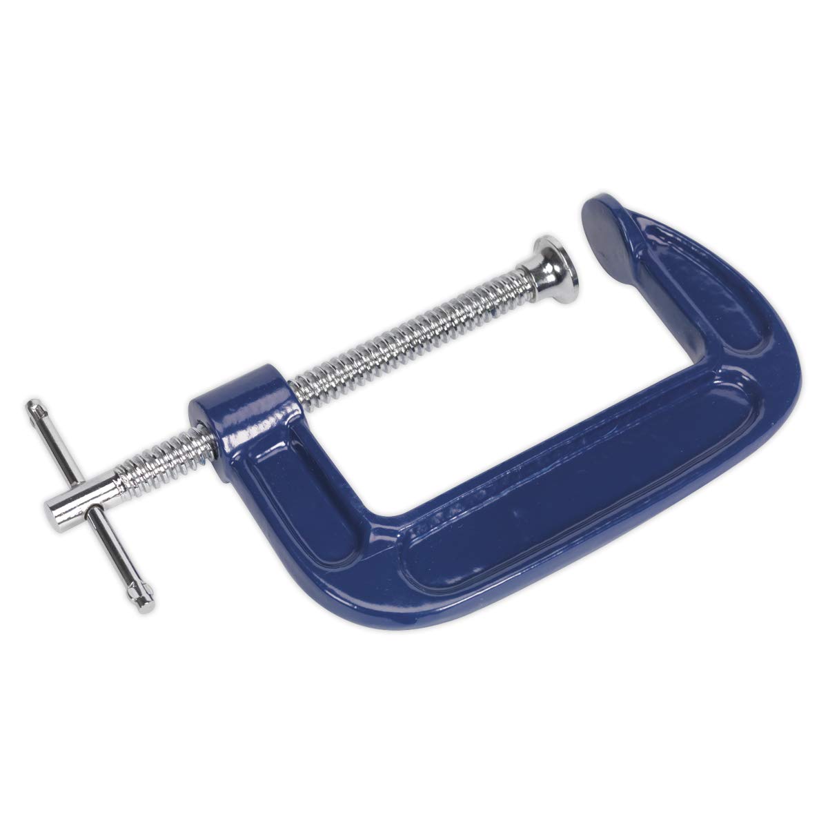 Sealey G-Clamp 75mm Adjustable Swivel Top G Clamp Service Tool/Equipment AK6003