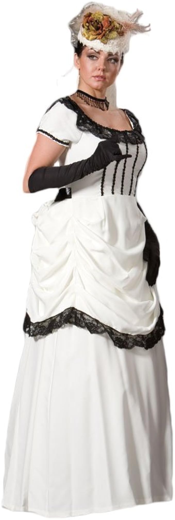 white victorian dress