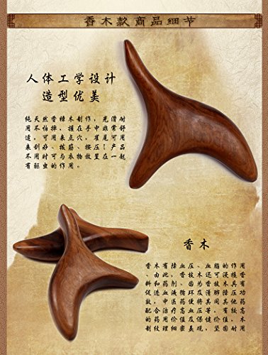 Camphor Wood Trigonometric Whole_Body Massage Cone Wooden Massage Stick Gua Sha Handheld Massager Board Acupuncture Stick Bird Shape Acupuncture Meridians