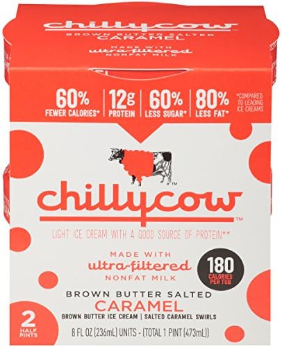 Chilly Cow Brown Butter Salted Caramel Light Ice Cream, 16 fl oz (frozen)