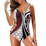 Set Bikini-Fülldruck Badeanzug Bademode Frauen Sexier BA-Druck Bademode blumig Uhr Mit Timer