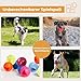 Martin Rütter Hundeball „Moby“ Blau – Hundespielzeug aus 100% Naturmaterial, springt unvorhersehbar und fördert Spiel, Bewegung & Auslastung