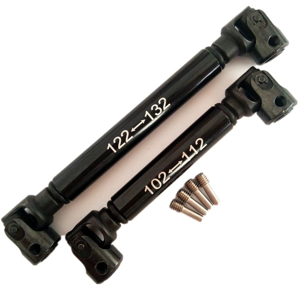 Hard Steel F+R Large Angle Center Drive Shafts - 2pcs Black fits Traxxas TRX-4 8250