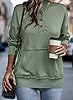 SHEWIN Womens Sweatshirt Casual Long Sleeve Lightweight Sweatshirts Button Loose Pullover Tops #1