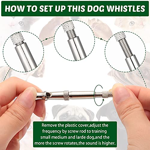 Dog Whistle,Ultrasonic Dog Whistles To Stop Barking Dog Whistle For Training Recall, Professional Adjustable Silent Dog Whistle Training Control For Dogs With Black Strap Lanyard (Multi Colors) #TOP2