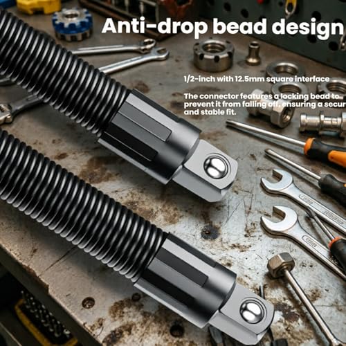 Extensión de eje flexible de 1/2 barra de extensión y adaptador de biela de impacto 3