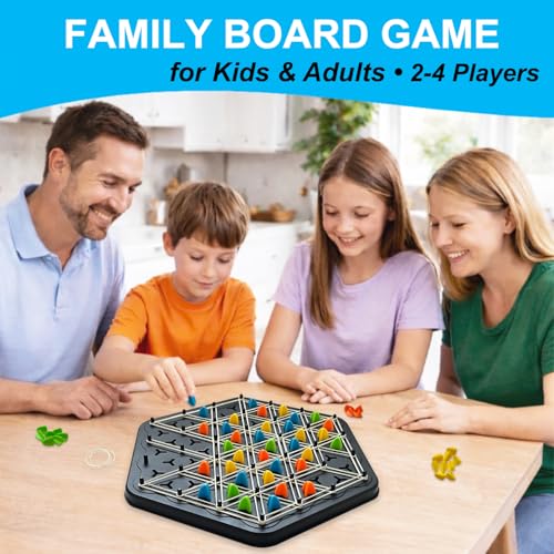 Juego de mesa de estrategia con bandas elásticas para niños miniatura 4