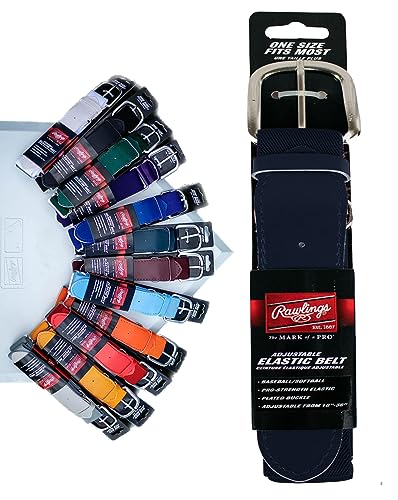 Rawlings Adjustable Belt | One Size Fits Most (18-36) | Navy
