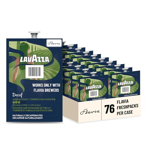 Image of Flavia Lavazza Decaf Coffee Freshpacks works only with Flavia Brewers, Medium Roast (Case of 76)
