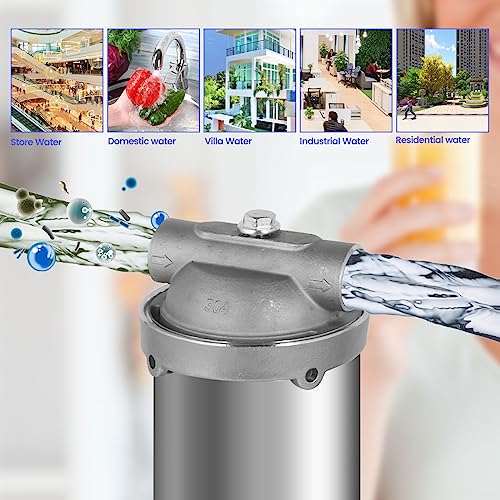 Bokkrall BUS-10-3/4NPT Inch Stainless Steel 304 Water Filter Housing thumb #5