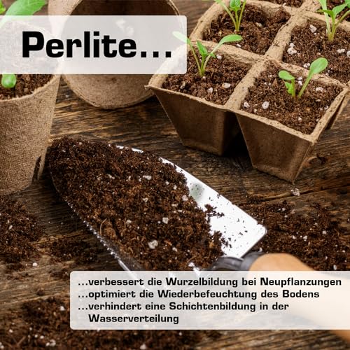 GREEN24 Perlite Pro 2 L zur Boden- Substratverbesserung, Bodenbelüftung, Perlit Wasserspeicherung, Bewurzelung oder Anzucht (2 Liter)