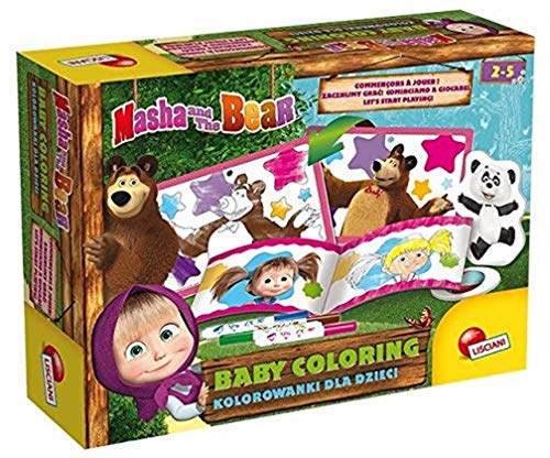 Liscianigiochi ET LISCIANI-Hobby creativi-Masha E MICHKA Baby Coloring-COMMENTI da Giocare, Multicolore, Taglia Unica, 78073