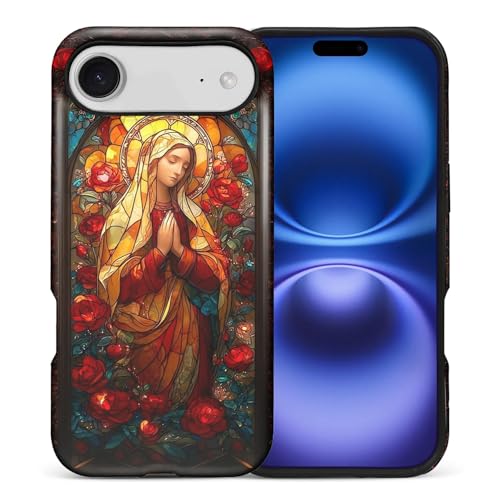 Coque iPhone 17 Air CARLOCA en silicone hybride mat avec motif coloré Mary