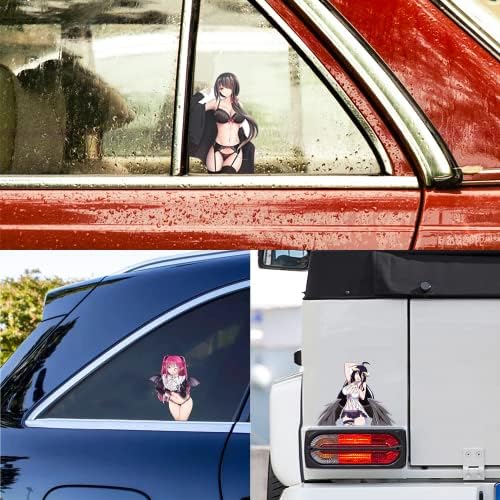 HIGIMONO 5.1" for Kurumi Kitagawa Marin and Albedo Sexy Anime Car Decals Motorcycle Helmet Car Window Auto Body Waterproof Vinyl Car Stickers(3PCS)