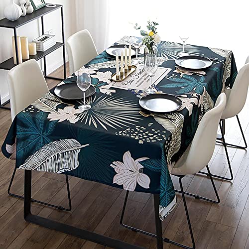 Nappe lavable en tissu rectangulaire imperméable et anti-tache - 4