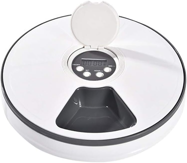 億騰 ペットフィーダー 猫犬用 6食分 128ml 自動給餌器 ペット食器