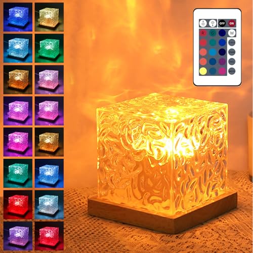 Projecteur Ciel Étoilé BYZESTY Lampe Aurore Boréale 16 Couleurs et Veilleuse 3D Effet Vague d'Eau