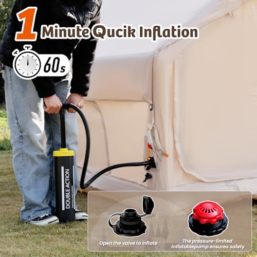 YOLENY Carpa Inflable para Camping con Claraboya y Bomba miniatura 3