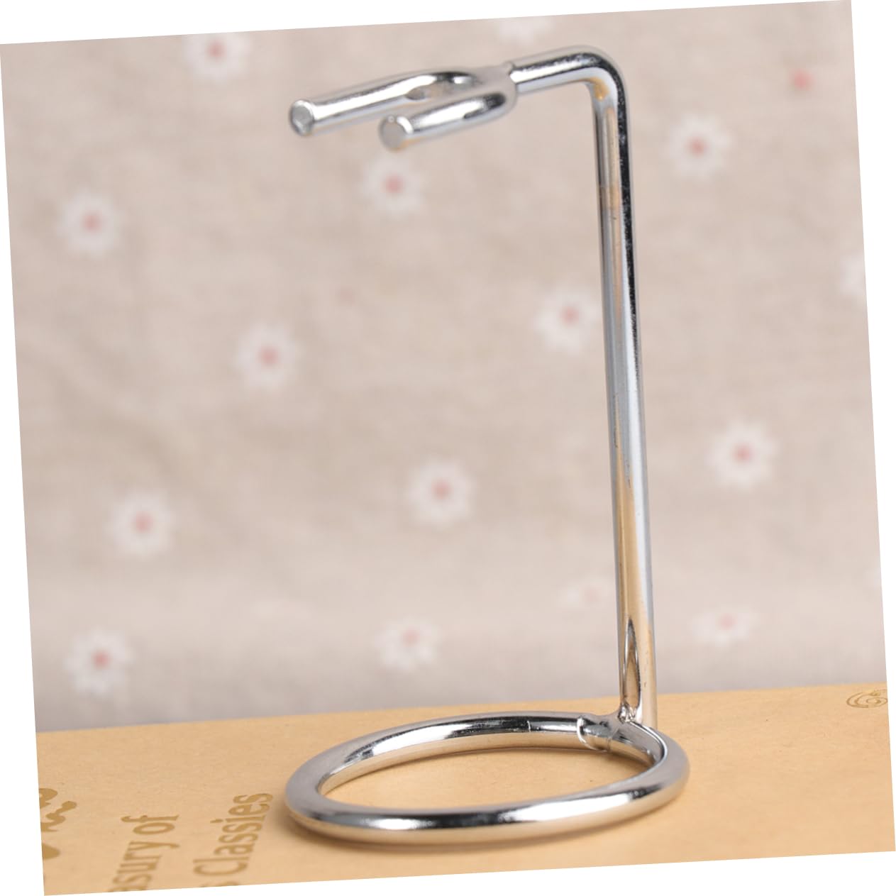 Baluue Shaving Stand for Double Edge Razor Brush Holder Razor Rack Shaver Rack Metal Stand Random Style