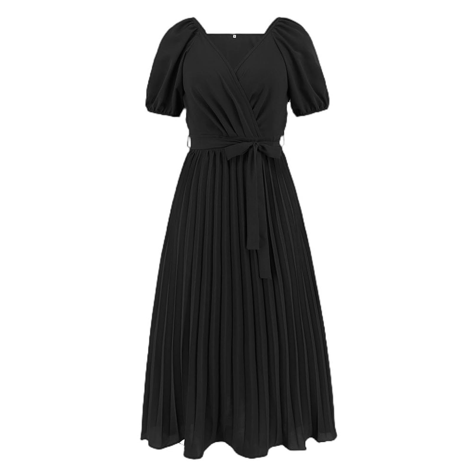 Robe d'été jupe trapèze plissée idéale pour vos soirées