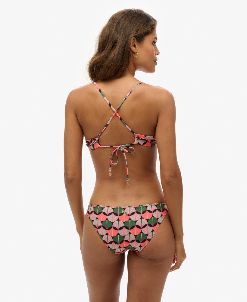 Superdry Damskie klasyczne majtki bikini z nadrukiem