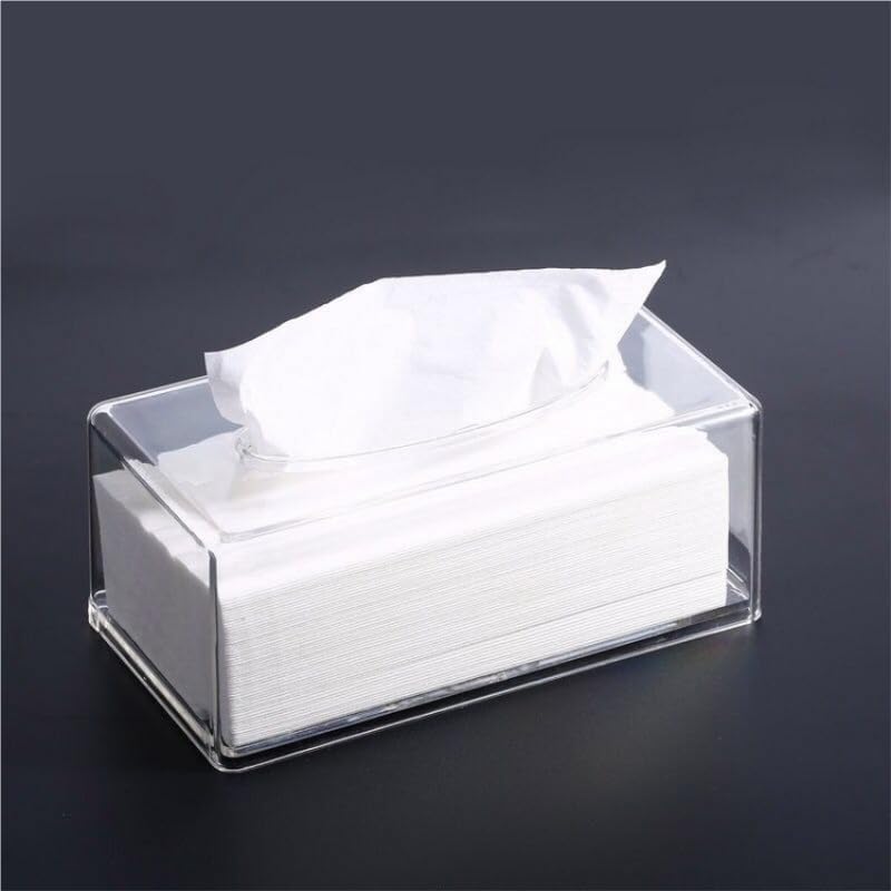 HBJWOV 8.7 in Tissue Box PP Holder Transparent image 2