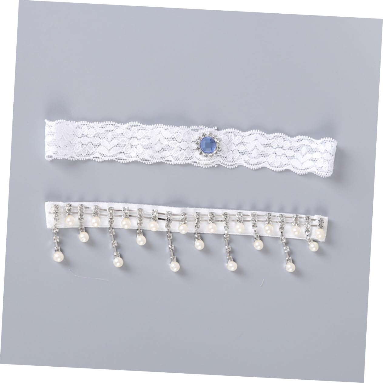 SHERCHPRY 2 Paar Perlenstrumpfband Hochzeit Strumpfband Gürtel Strumpfband für Hochzeit Spitze Blume Strumpfband Hochzeit Strumpfbänder Acryl