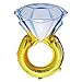 NUOLUX Diamond Ring Balloon Romantic Wedding Bridal Shower Anniversary, Engagement Party Decoration - Size M