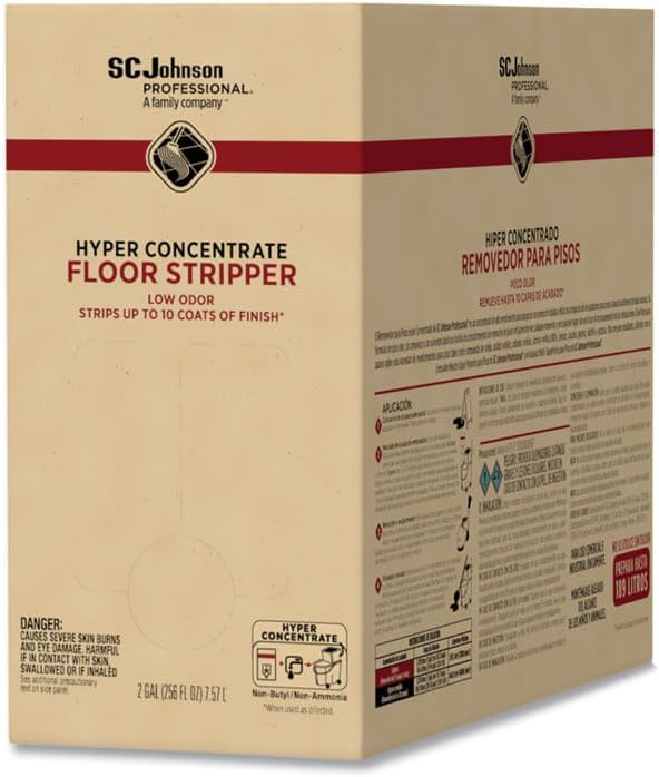 SC Johnson Professional Hyper Concentrate Floor Stripper 2 Gallon, Pack of 1