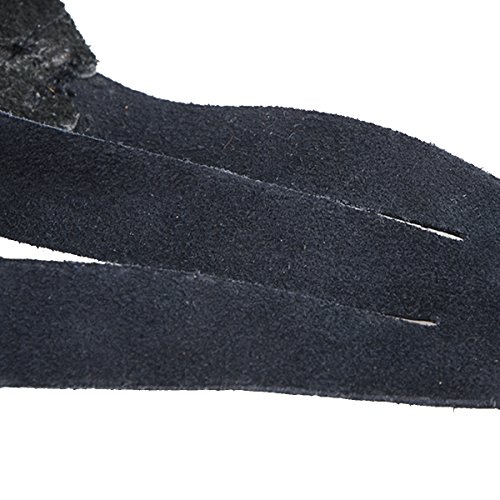 XTACER Leather Finger Protector & Leather Arm Guard 3-Strap Arm Guard with Three Fingers Design Archery Finger Protector Traditional Shooting Glove Black - Leather (Adult Size, Eagle Claw)
