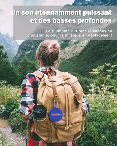 Enceinte portable Bluetooth longue autonomie 8h pour cycliste