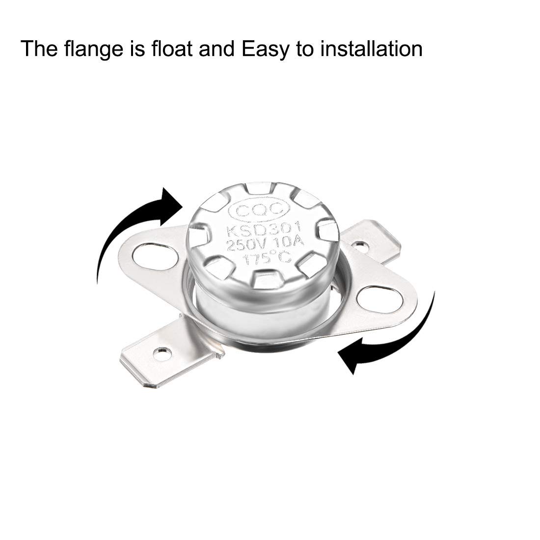 QUARKZMAN Thermoschalter KSD301 80°C - 8 Stück Temperaturschalter 250V 16A NC