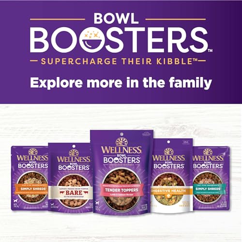 Image of Wellness Bowl Boosters Bare Freeze Dried Turkey Dog Food Topper for Small, Medium, and Large Breeds, Grain Free, Natural, 4 oz Bag (Pack of 2)