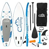 LeeMas 11 feet Inflatable Stand Up Paddle Board (6in Thick) w/Premium SUP Accessories & Carry Bag Bo