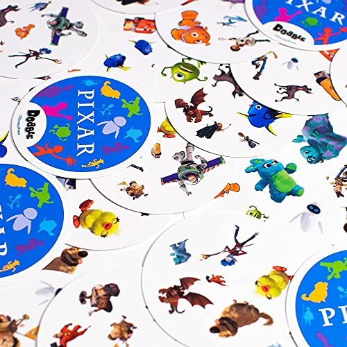 Galápagos, Dobble: Pixar, Jodo de Cartas Competitivo, 2-5 jogadores, 10min