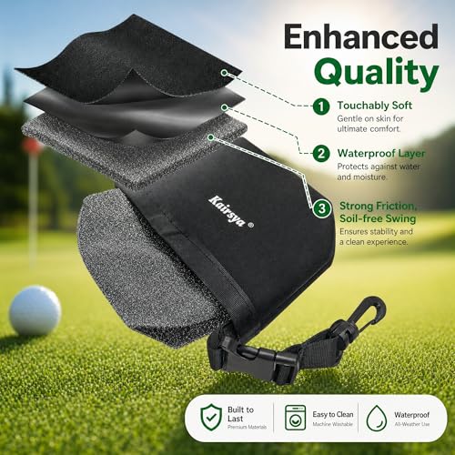 Kairsya Golf Club & Ball Cleaner Bag, 100% Leak-Proof Portable Golf Washer Pouch, Detachable Clip, Scratch-Free Microfiber Brush, Club Cleaning Kit & Groove Cleaner, Golf Gifts & Gear for Men Women - image 4