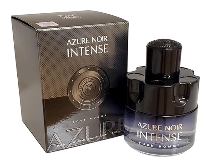AZURE NOIR POUR HOMME & AZURE NOIR INTENSE Combo Pack Cologne Eau de Toilette Fragrance for Men (3.4oz/100ml x2), Natural Spray, Long Lasting (2 PACK) - Image 6