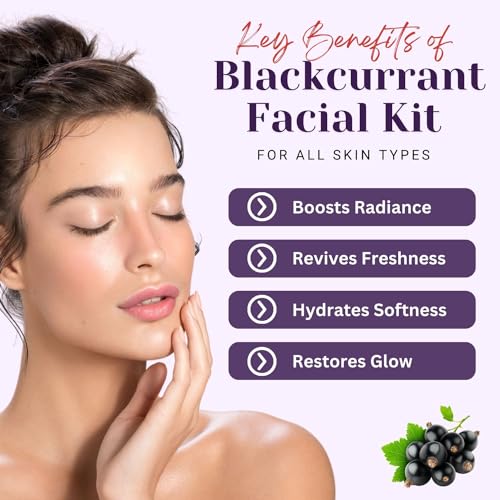 Image of Aroma treasures Blackcurrant Facial Kit for all skin type (One time use kit)