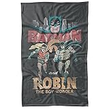 LOGOVISION Batman Classic TV Classic Duo Fleece Blanket 36' x 58',Classic Duo