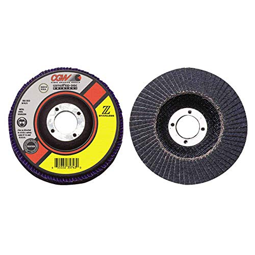CGW Abrasives 31015 Flap Discs, Z-Stainless, Regular 10 EA/Box (1 Box)