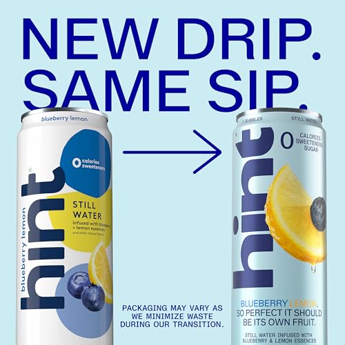 Image of Hint Canned Water Zero Sugar 0 Calories - Blueberry Lemon (12 pack)