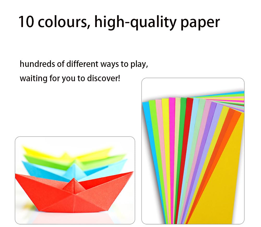 Papier origami aux couleurs vives pour projets d'artisanat d'art, décoration de bricolage, fournitures scolaires, 100 feuilles, 20x20cm, 8 po 21 Papier origami aux couleurs vives pour projets d'artisanat d'art, décoration de bricolage, fournitures scolaires, 100 feuilles, 20x20cm, 8 po 21