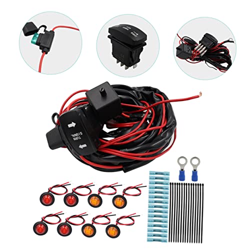 iplusmile 2 Conjuntos De Interruptor Da Lâmpada De Direção Acessórios Para Carrinho De Golfe Kit De