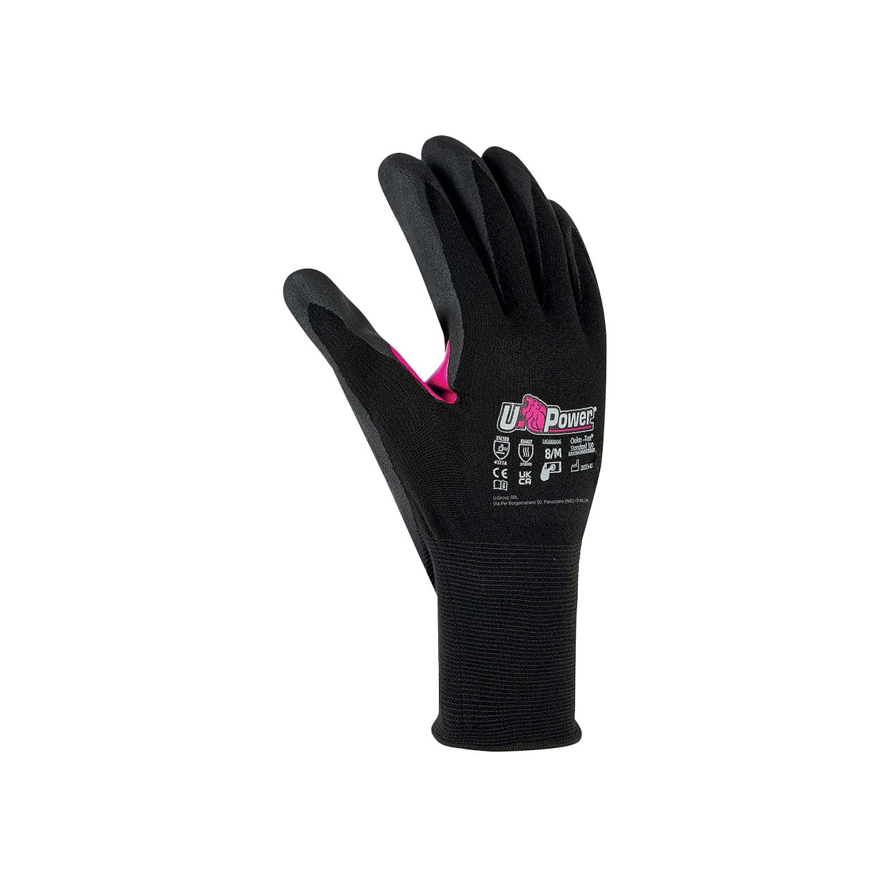 U Power Love Guantes de Trabajo de Seguridad Nylon Elástico Soporte de Spandex Recubrimiento de Espuma de Nitrilo Refuerzo Entre Policía Pantalla Táctil Índice Térmico Protección contra Riesgos