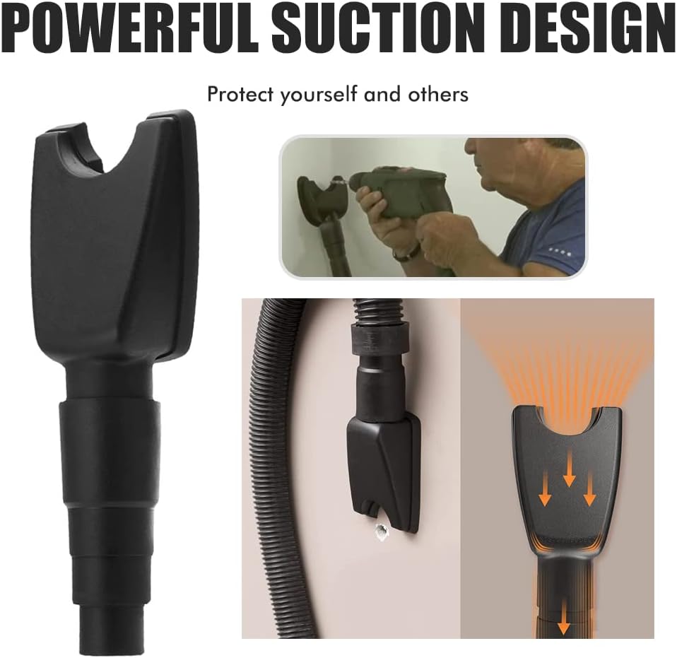 Walfront Dust Collector for Electric Drill Ash Receiving Bowl 7x14x5.5cm Plastic Dust Extraction Tool for Home Use