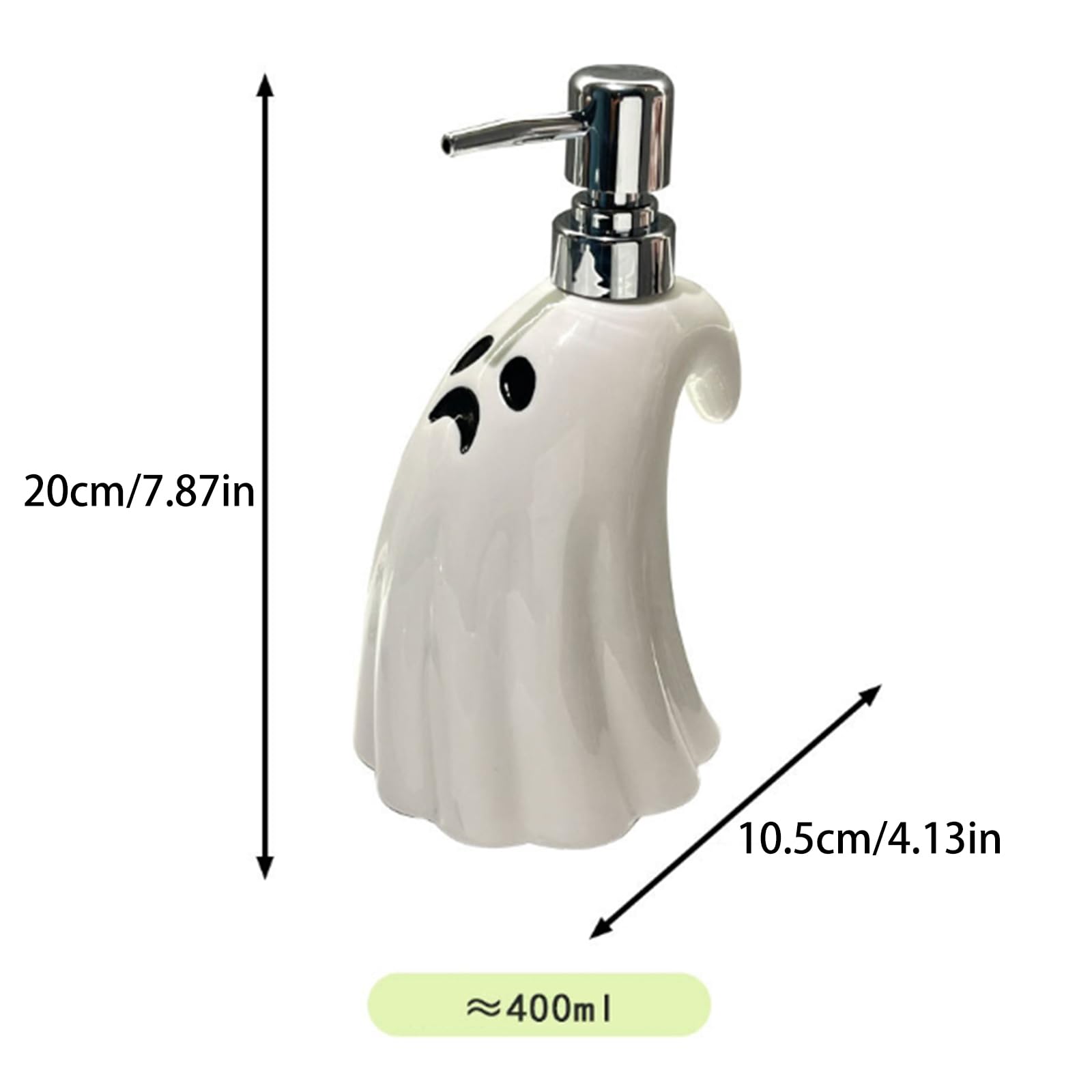 Dispenser di sapone creativo con teschio stile gotico 350ml