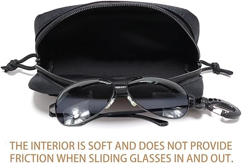 Miniatura 2 de Tactical Molle Glasses Case Tactical Eyeglasses Case Shockproof Sunglasses Carrying Protective Box with Clip