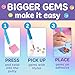 Creativity for Kids Bubble Gems Backpack Keychains - DIY Diamond Art Kits for Kids, Unicorn Toys for Girls, Gem Art Mermaid Gifts for Girls (Ages 6+)