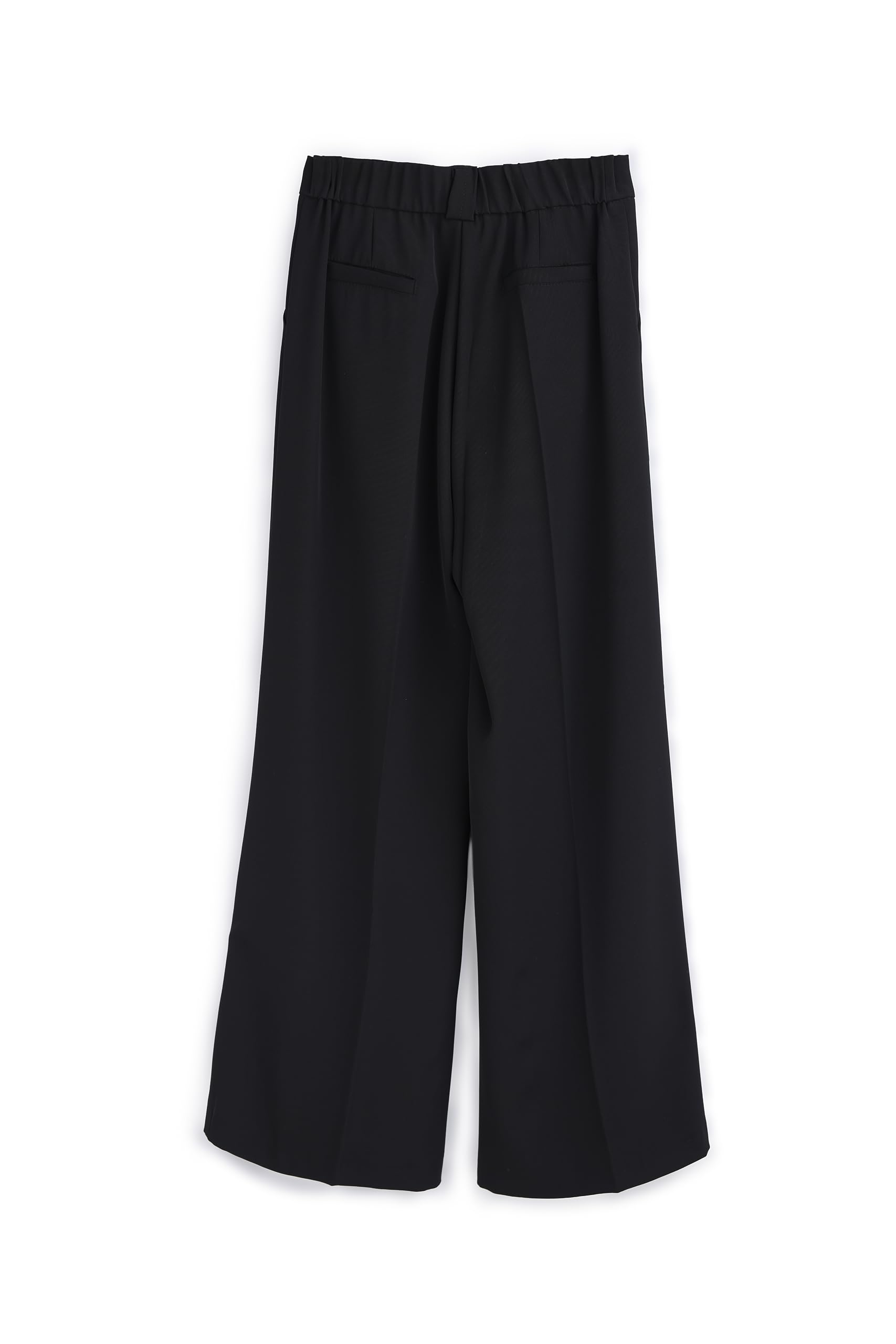 Pantaloni Donna Eleganti Vita Alta, Pantaloni Sartoriali in Poliestere Made in Italy, Pantalone Donna Taglio Classico per Ufficio e Cerimonia